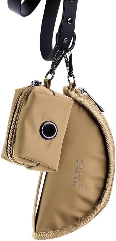 Sachi Pup Bowl Portable Folding Dog Bowl Latte