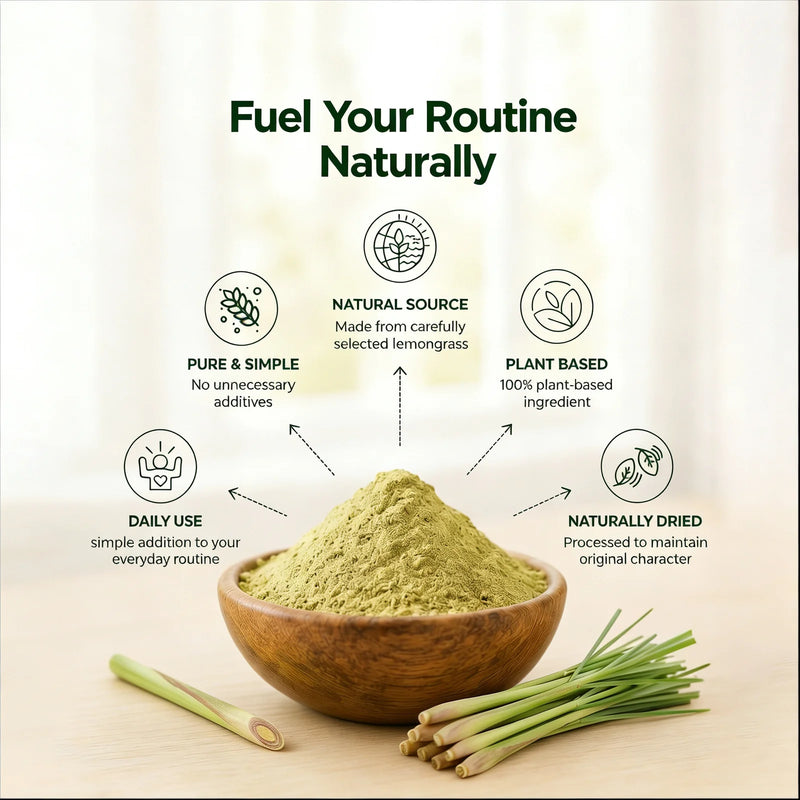NutraHike Organic Lemongrass Powder 100g