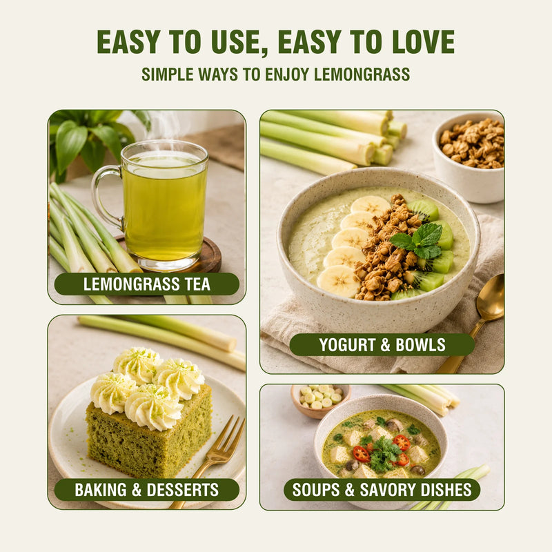 NutraHike Organic Lemongrass Powder 100g