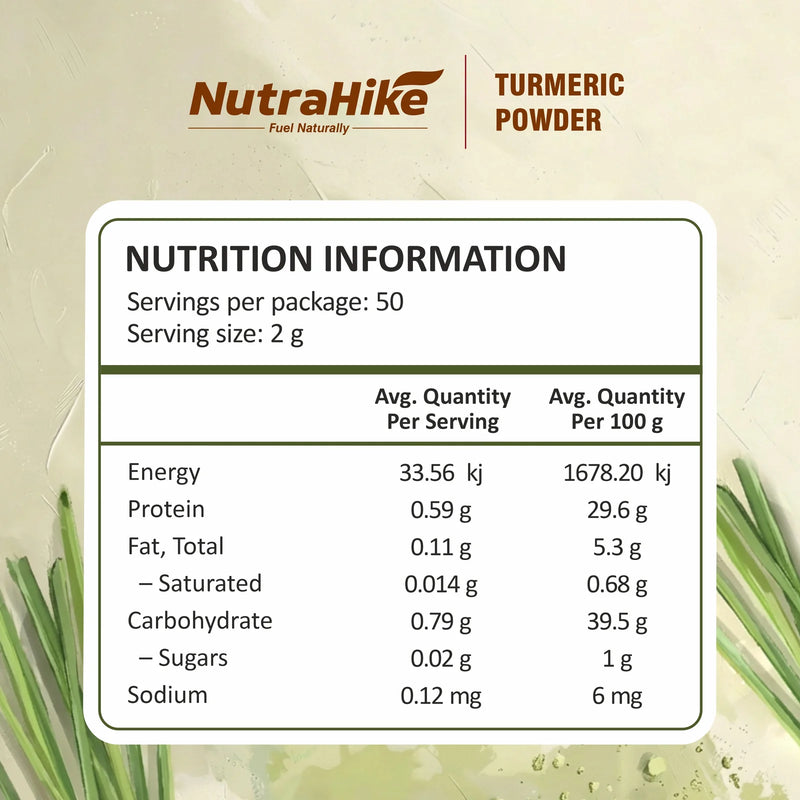 NutraHike Organic Lemongrass Powder 100g
