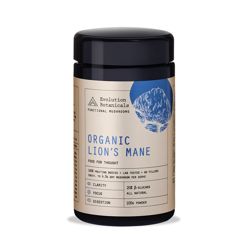 Evolution Botanicals Organic Lion's Mane Food for Thought 100g
