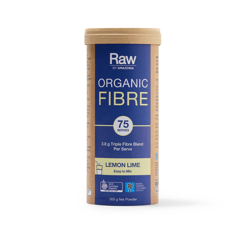 AMAZONIA Raw Real Foods Organic Fibre Lemon Lime 300g