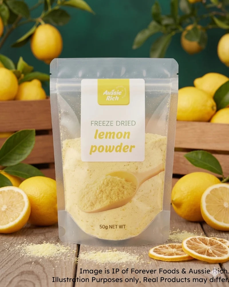 Aussie Rich Freeze Dried Lemon Powder 50g