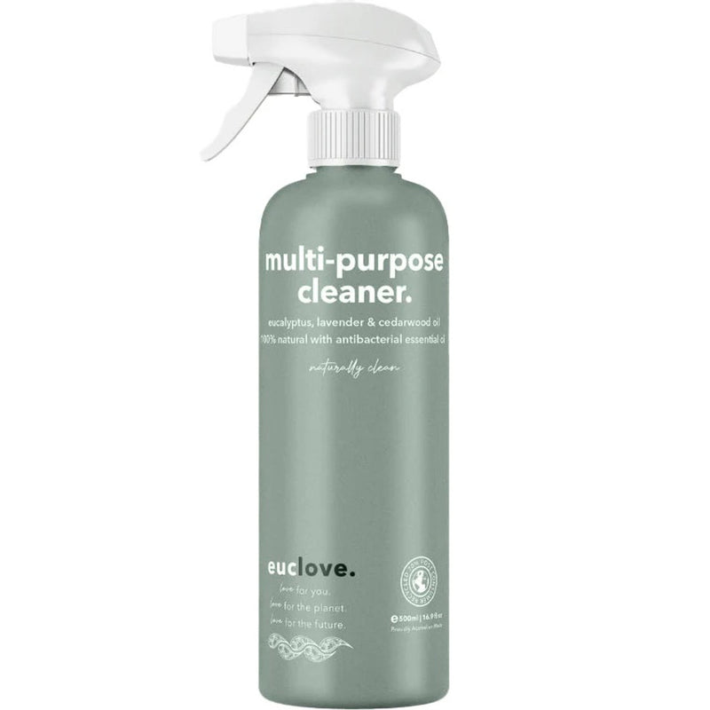 Euclove Natural Multi-Purpose Cleaner Spray – 500 ml | Plant-Based, Non-Toxic Surface Cleaner with Eucalyptus & Neem