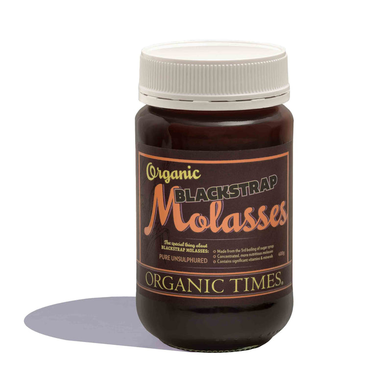 Organic Times Organic Blackstrap Molasses 400g – Natural Mineral-Rich Sweetener