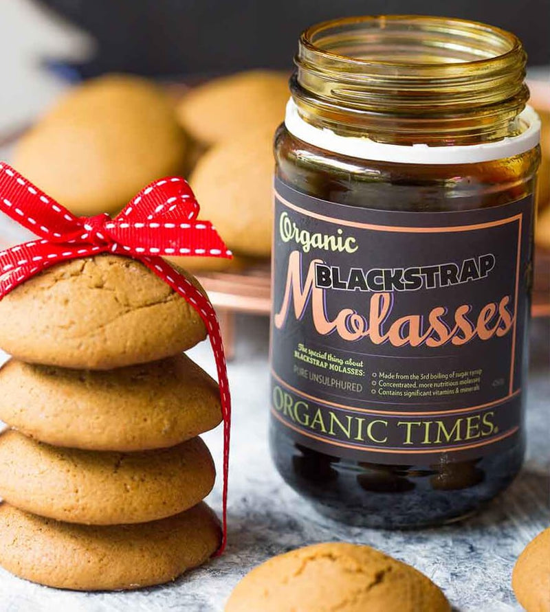 Organic Times Organic Blackstrap Molasses 400g – Natural Mineral-Rich Sweetener