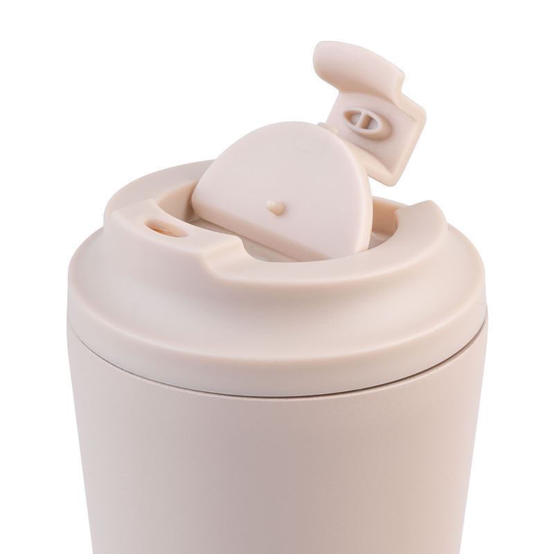 Oasis Ceramic Lined S/S D/Wall Insulated Coffee Cup Oat 360ml