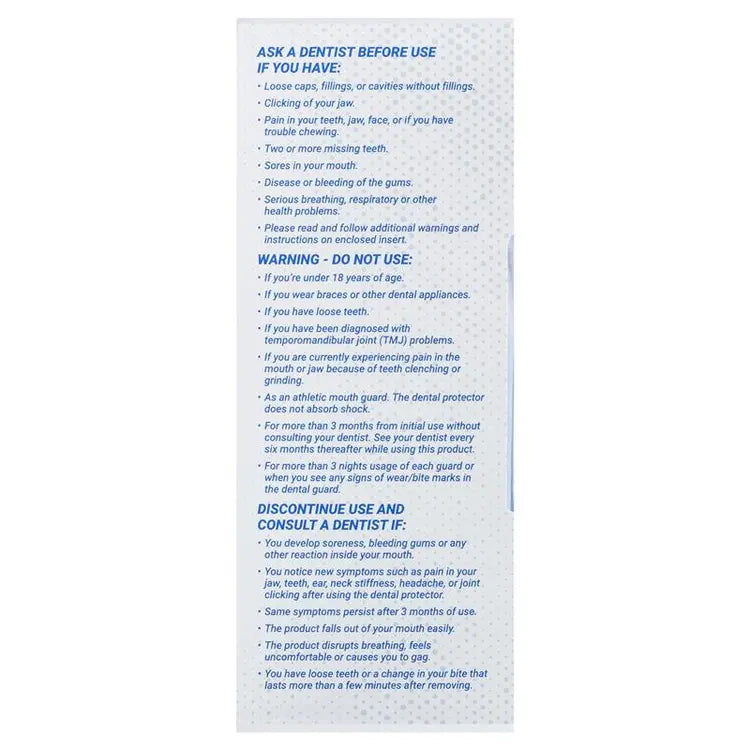 White Glo Sleep Grind Guard 10 Guards