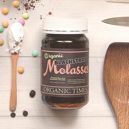 Organic Times Organic Blackstrap Molasses 400g – Natural Mineral-Rich Sweetener
