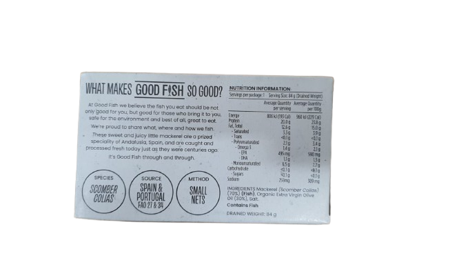 OGO Good Fish Spanish Mackerel EVOO 120g