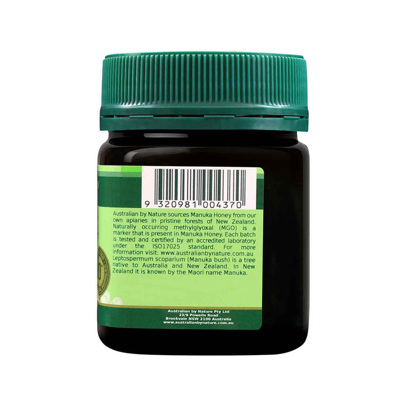 AUSTRALIAN BY NATURE Manuka Honey 20plus MGO 800 - 250gm