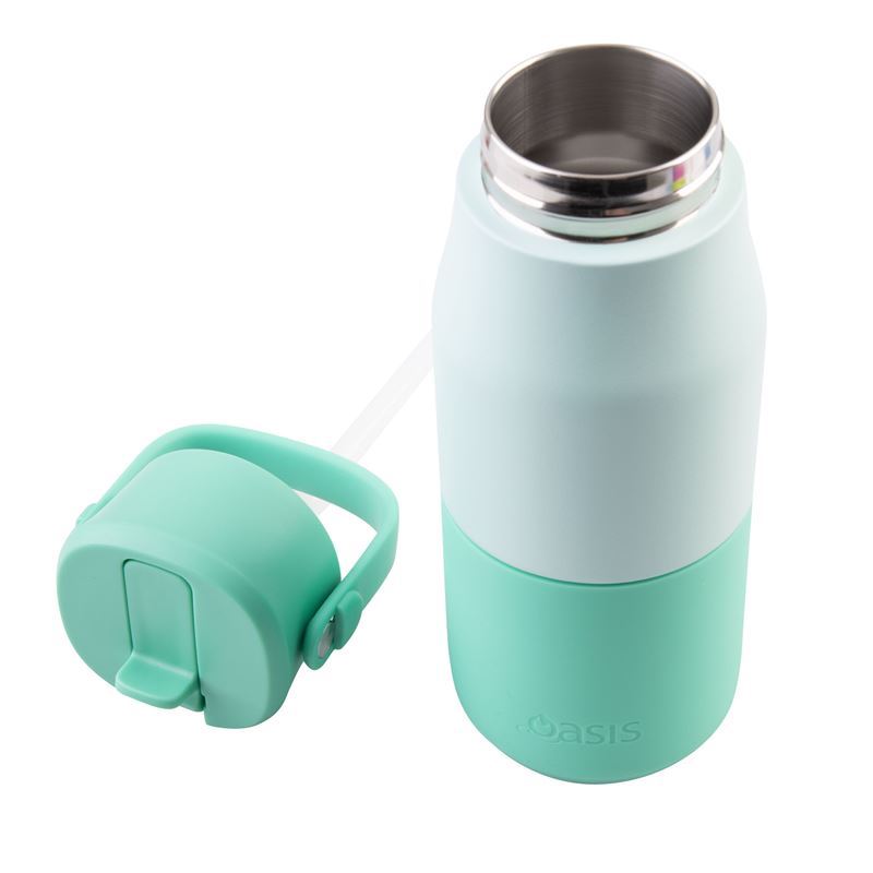 Oasis S/S D/Wall Ins. 'JNR' Drink Bottle Sipper 400ml Mint