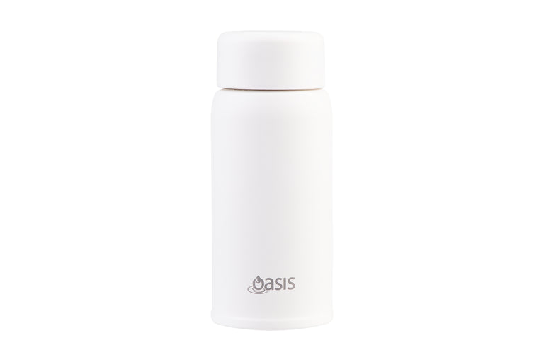 Oasis Mini Mini Insulated Drink Bottle 150ml Linen - Double Wall Stainless Steel Thermos