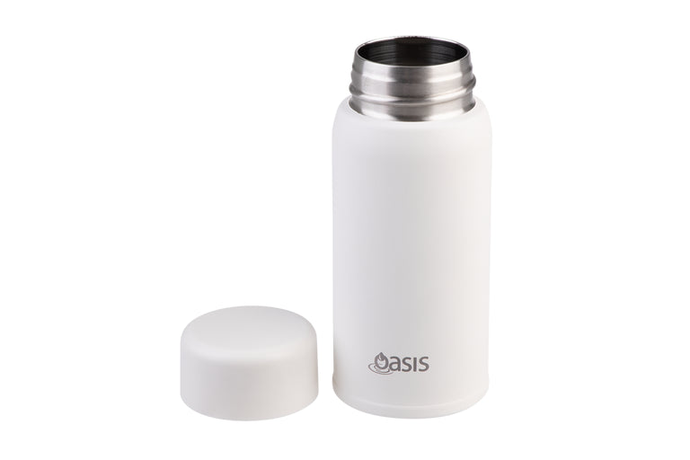 Oasis Mini Mini Insulated Drink Bottle 150ml Linen - Double Wall Stainless Steel Thermos
