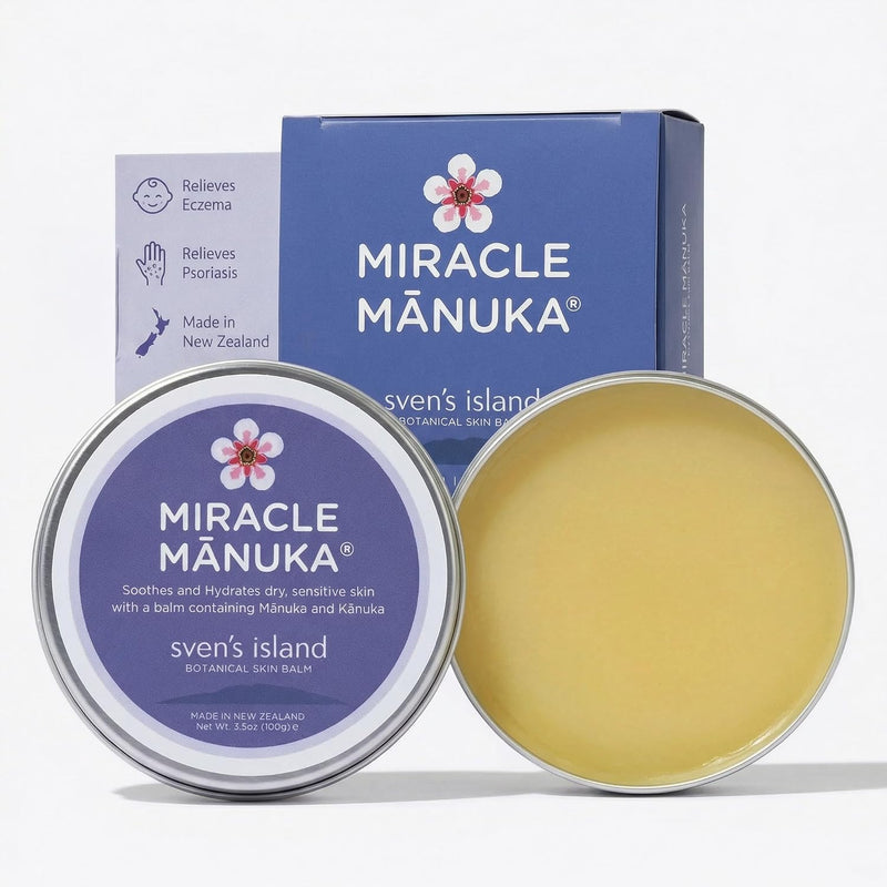Sven's Island Miracle Manuka Skin Balm 100g | Nourishing Balm with Manuka Leaf Oil | Moisturising Care for Dry & Sensitive Skin