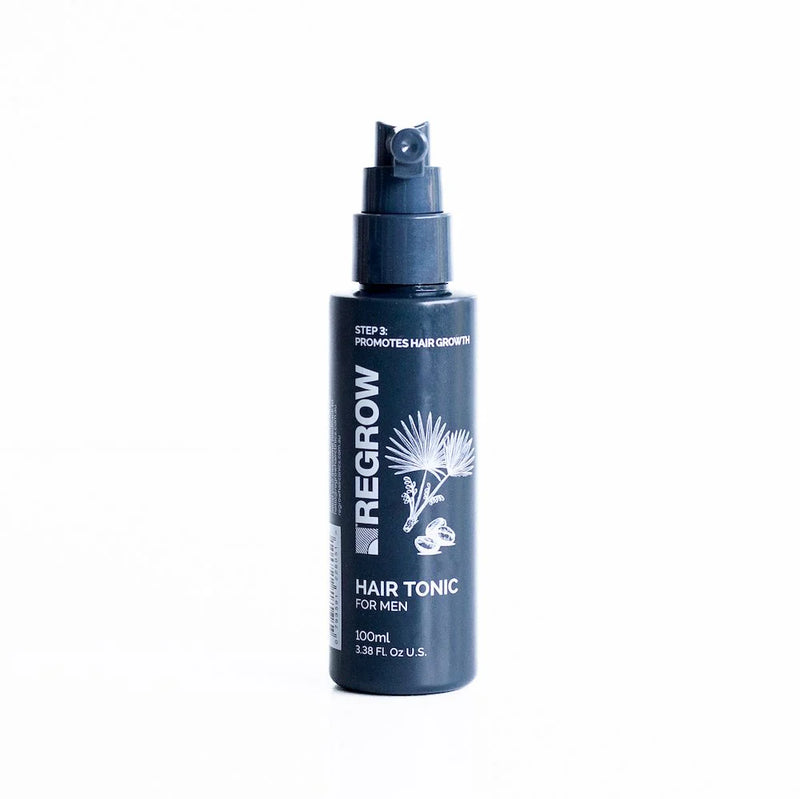 Regrow Natural Hair Tonic For Men 100ml | Vegan Friendly, Cruelty Free, Australian Made, Silicone, Sulfate and Paraben Free