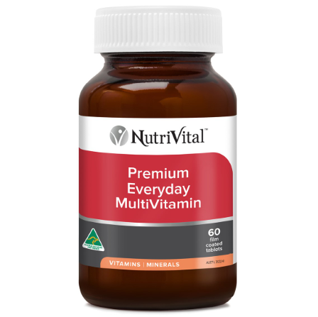 NutriVital Premium Everyday Multi 60 Tablets – Complete Daily Multivitamin & Mineral Formula