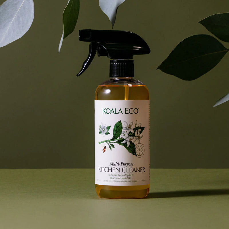 Koala Eco Multipurpose Natural Kitchen Cleaner With Lemon Myrtle + Mandarin 500ml | Biodegradable, Plant Based, Australian Made, Vegan