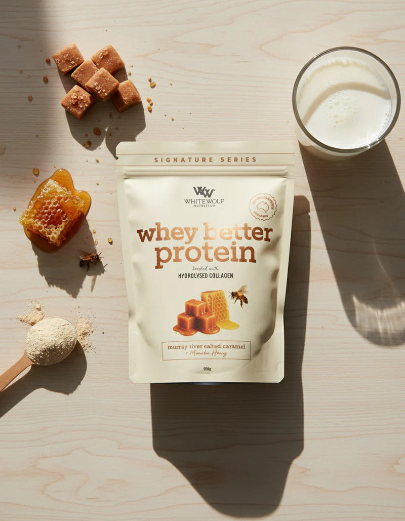 WWN Whey Better Protein Salted Caramel + Manuka Honey 990g