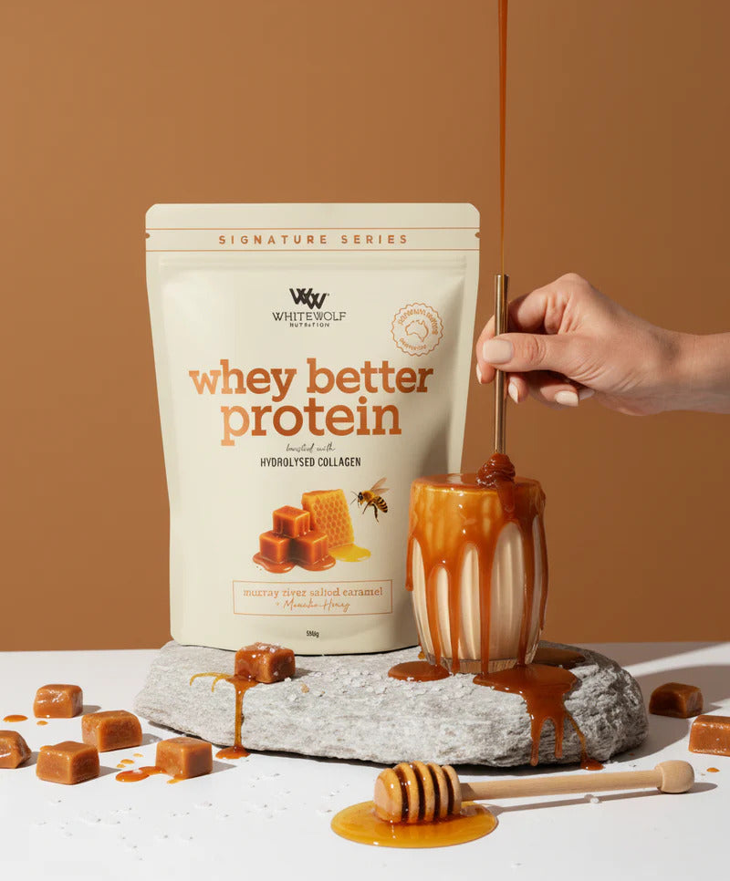 WWN Whey Better Protein Salted Caramel + Manuka Honey 990g