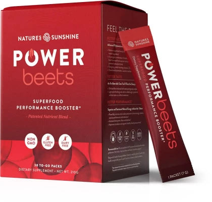 Natures Sunshine Power Beets Sachets 7g x 30pk