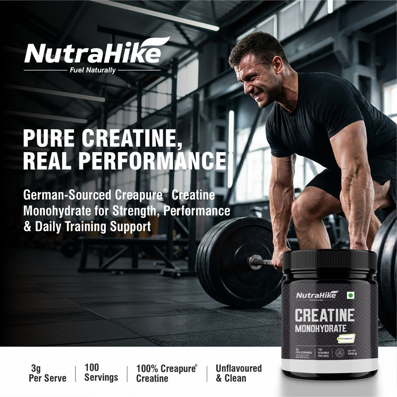 Gym strength performance creatine supplement NutraHike