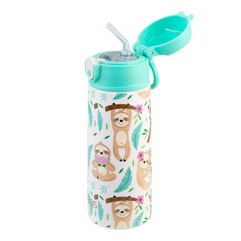 Oasis Kids 550 ml Insulated Water Bottle – Sleepy Sloths (Double-Wall / BPA-Free)