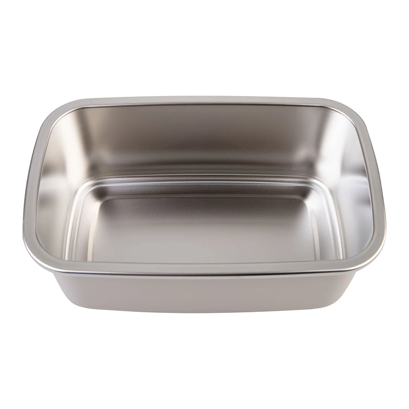 Oasis Microwave Safe Stainless Steel Container 1.1L Rectangle - Oat