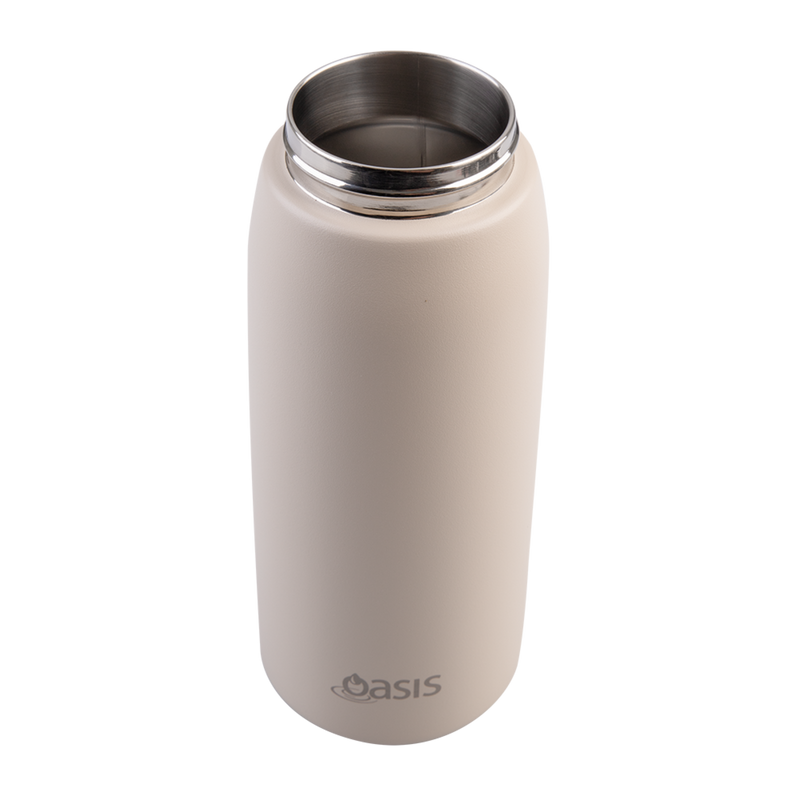 Oasis Stainless Steel Double Wall Insulated Sports Bottle 780ml – Oat | Large Capacity Vacuum Sports Drink Bottle