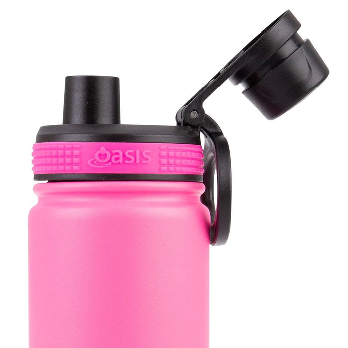 Oasis Sports Bottle 550ml (Neon Pink)