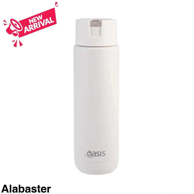 Oasis Ceramic Lined S/S Triple Wall Insulated "Moda" Drink Bottle 700ml Alabaster
