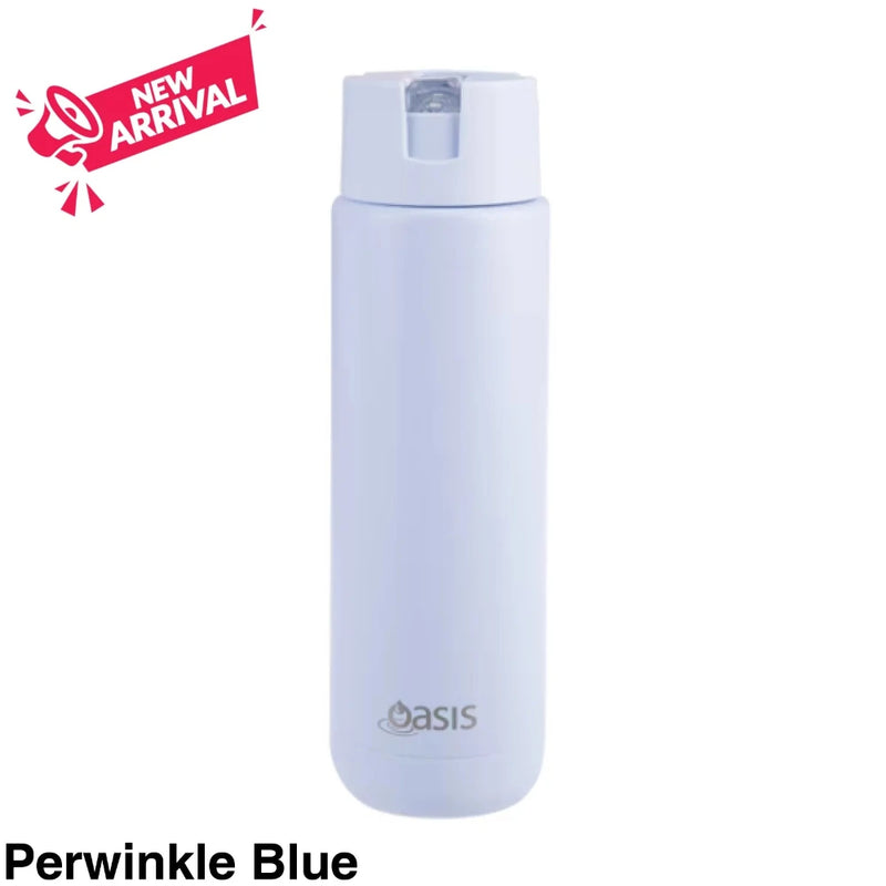 Oasis Ceramic Lined S/S Triple Wall Insulated "Moda" Drink Bottle 700ml Periwinkle