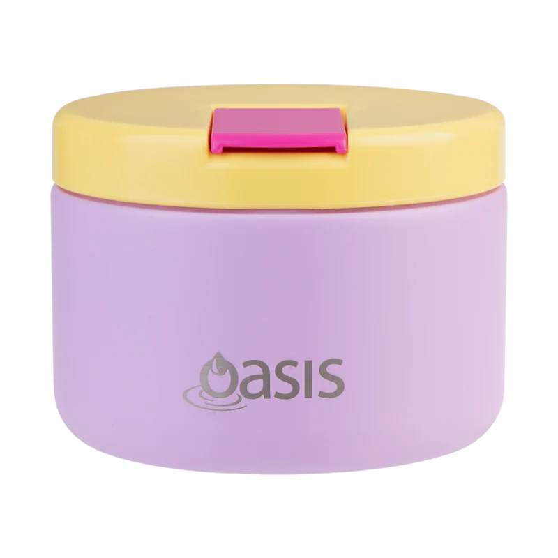 Oasis Food Flask w/ quick release lids 300ml Pink