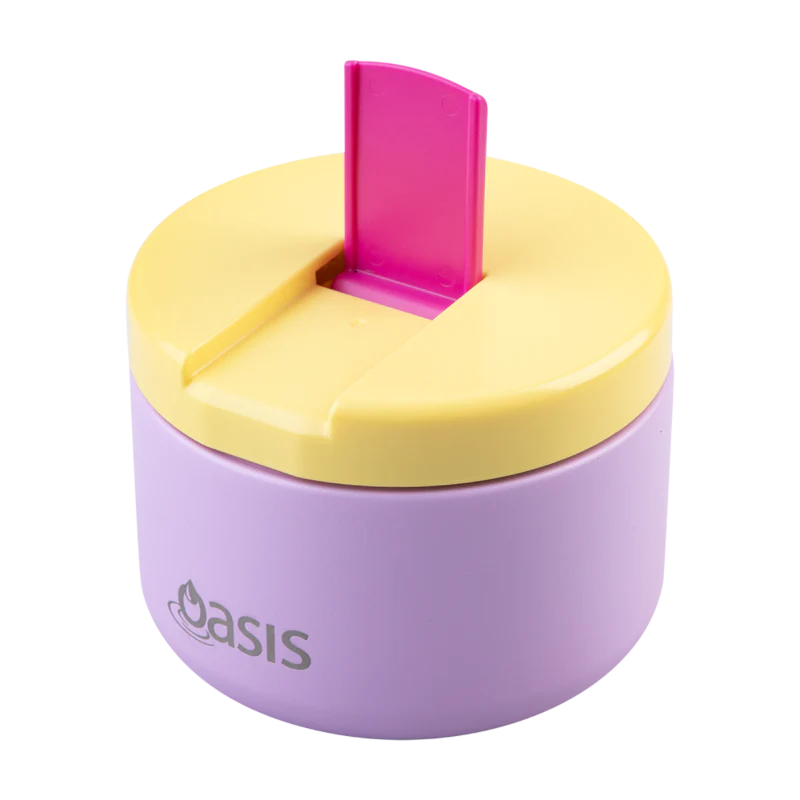 Oasis Food Flask w/ quick release lids 300ml Pink