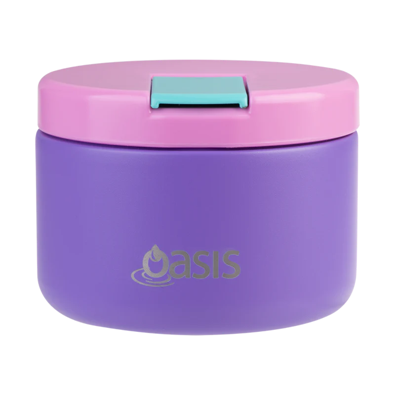 Oasis Food Flask w/ quick release lids 300ml Purple