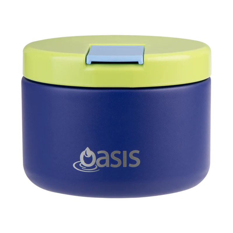 Oasis Food Flask w/ quick release lids 300ml P Blue