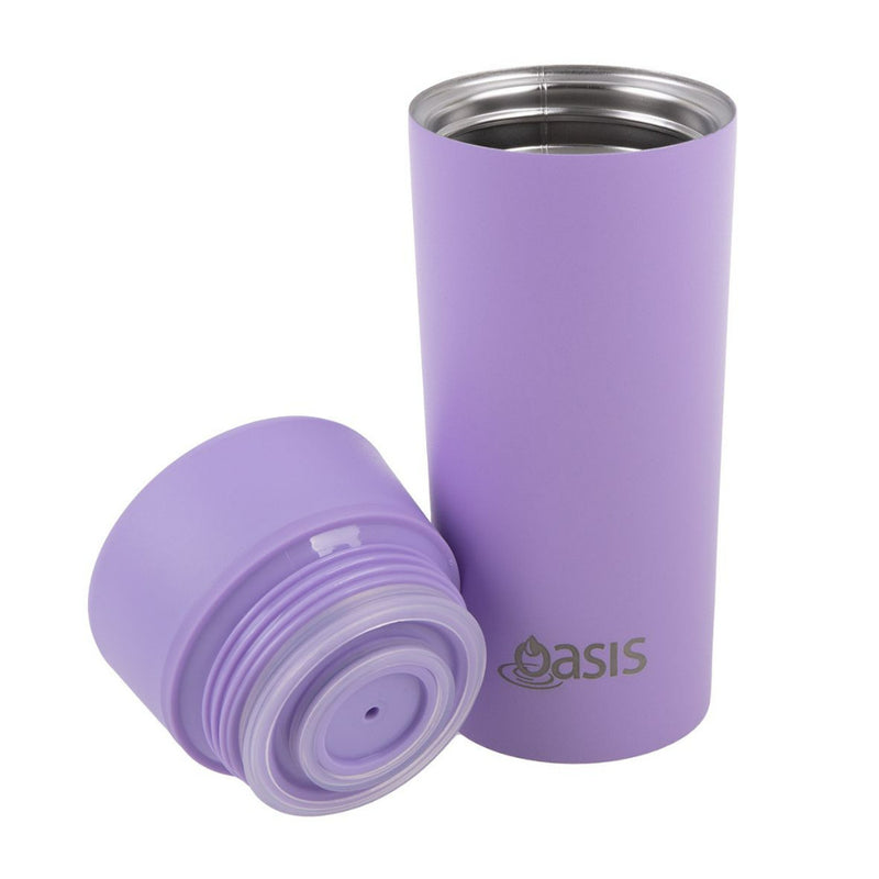 Oasis S/S D/W Insulated travel mug 360ml Lavender