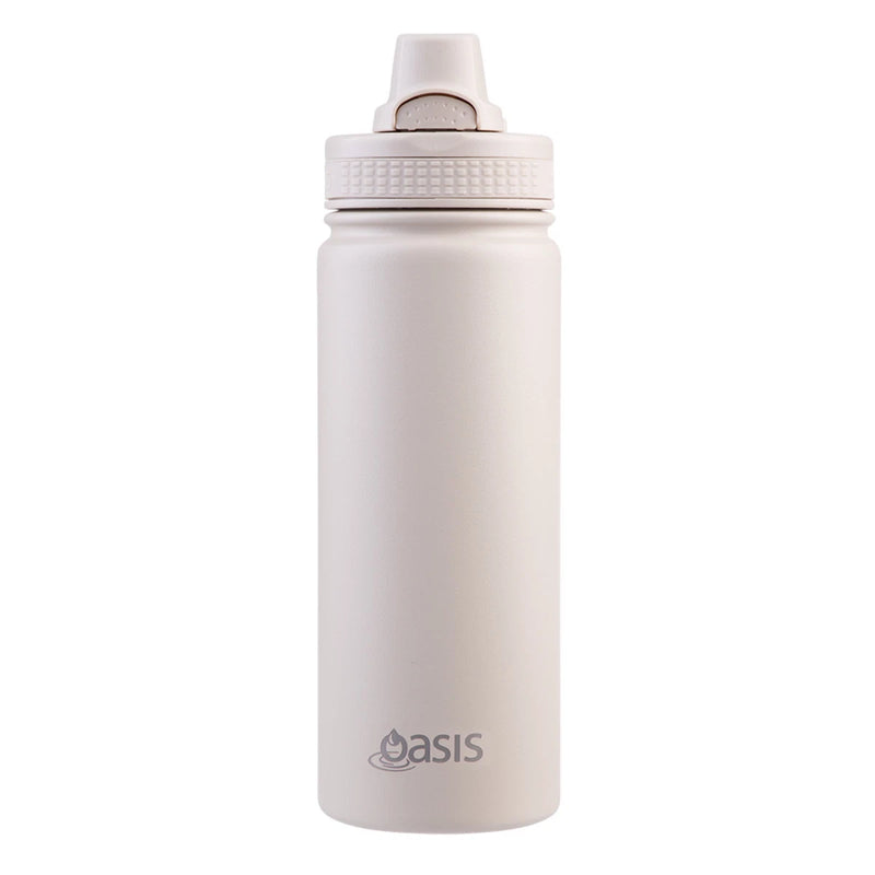 Oasis S/S D/Wall Ins. 'Challenger' Sports Bottle W/ Quick Release Cap 1.1l Oat