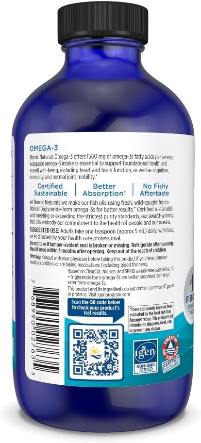 Nordic Naturals Ultimate Omega Liquid Lemon 237ml (8oz)