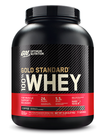 OPTIMUM NUTRITION Gold Standard 100percent Whey Protein Powder 5lb / 2.27 kg