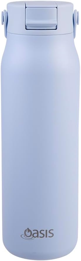 Oasis Ceramic lined SORRENTO Periwinkle Drink Bottle 900ml