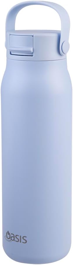 Oasis Ceramic lined SORRENTO Periwinkle Drink Bottle 900ml