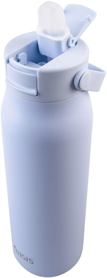 Oasis Ceramic lined SORRENTO Periwinkle Drink Bottle 900ml