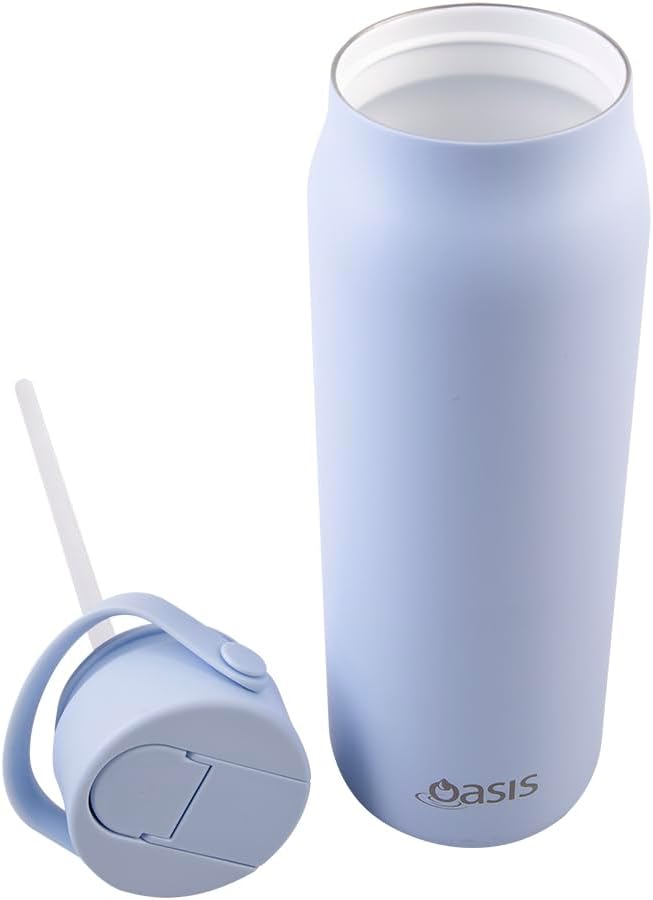 Oasis Ceramic lined SORRENTO Periwinkle Drink Bottle 900ml