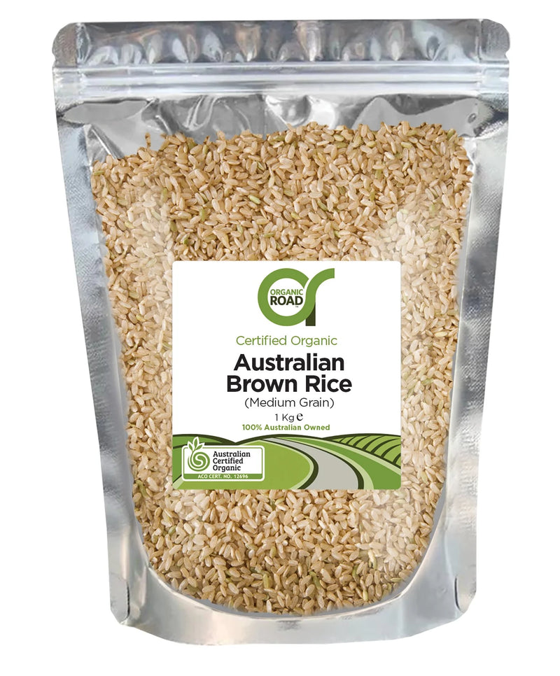 Organic Road Australian Brown Rice Medium Grain 1kg