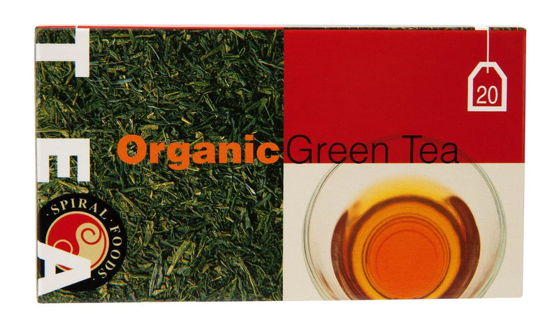 Spiral Foods Organic Green Sencha Tea Bags 40g – Japanese Green Tea for Everyday Wellness