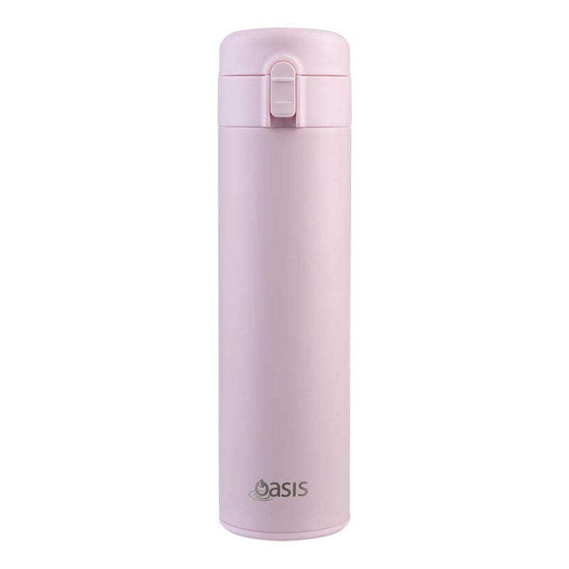 Oasis Stainless Steel Insulated Flip-Top Flask 480ml Pink - Double Wall Vacuum Thermos