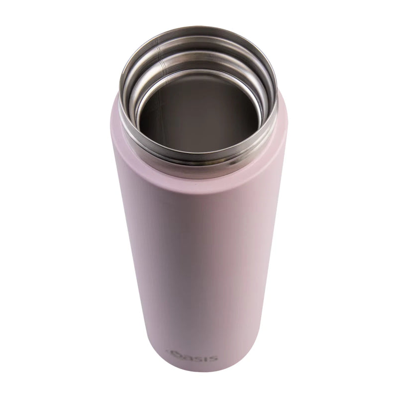 Oasis Stainless Steel Insulated Flip-Top Flask 480ml Pink - Double Wall Vacuum Thermos