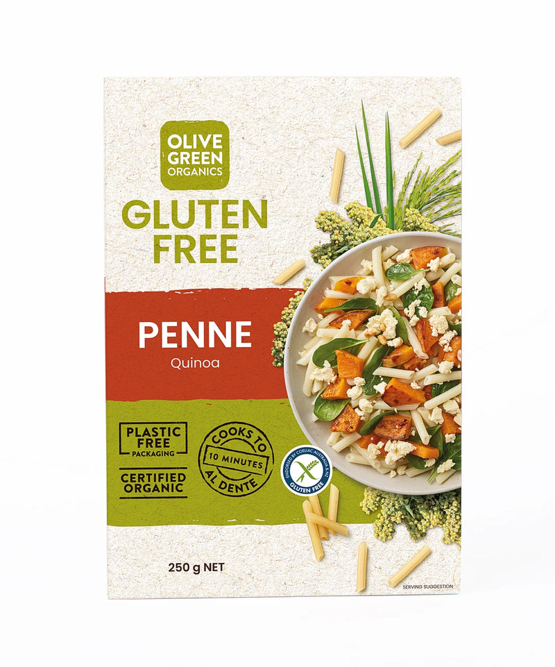 Olive Green Organics - Gluten Free Quinoa Penne 250g
