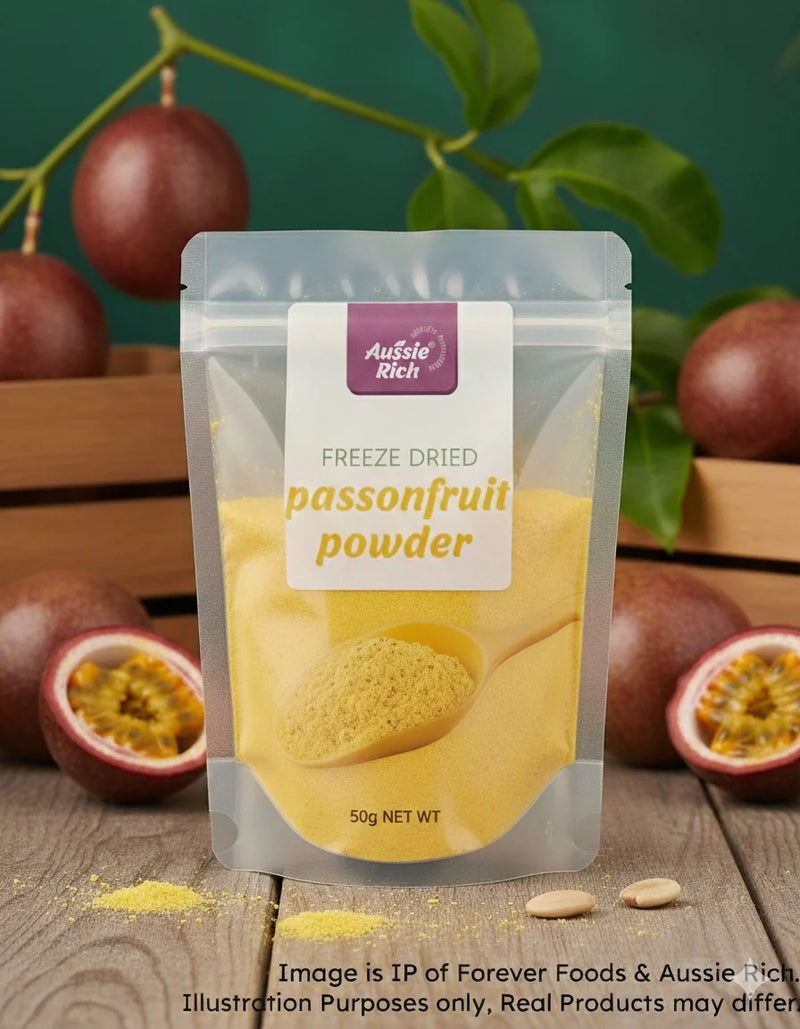 Aussie Rich Freeze Dried Passionfruit Powder 50g